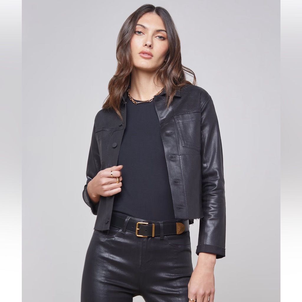 L’agence Janelle Coated Jean Jacket